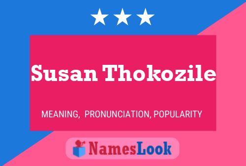 Pôster do nome Susan Thokozile