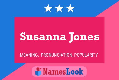 Pôster do nome Susanna Jones