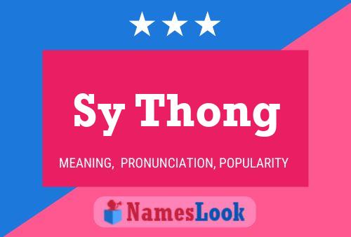 Pôster do nome Sy Thong