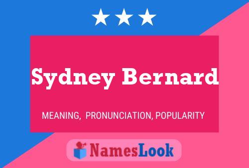 Pôster do nome Sydney Bernard