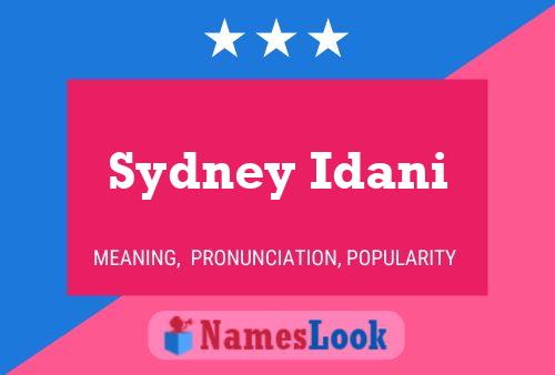 Pôster do nome Sydney Idani