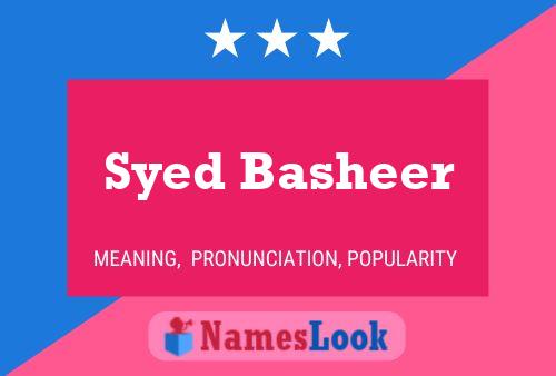 Pôster do nome Syed Basheer