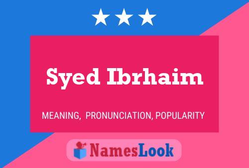 Pôster do nome Syed Ibrhaim