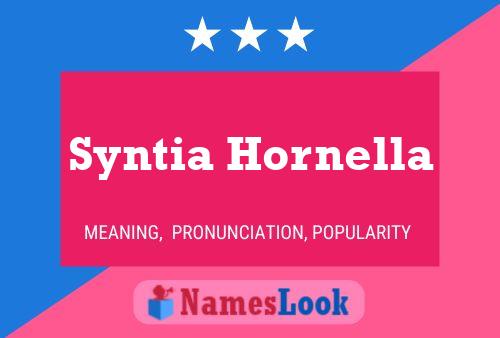 Pôster do nome Syntia Hornella