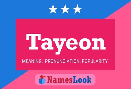 Pôster do nome Tayeon