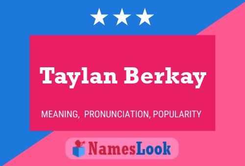 Pôster do nome Taylan Berkay