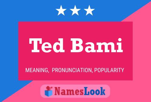 Pôster do nome Ted Bami