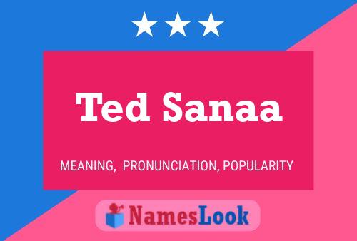 Pôster do nome Ted Sanaa