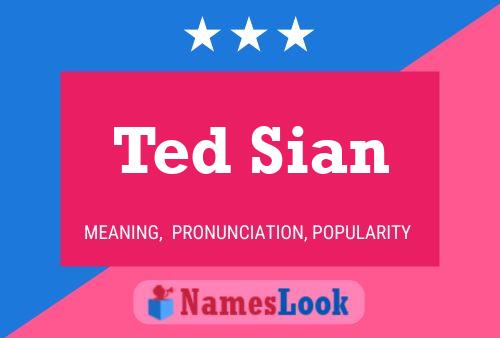 Pôster do nome Ted Sian