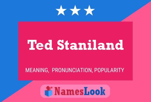 Pôster do nome Ted Staniland