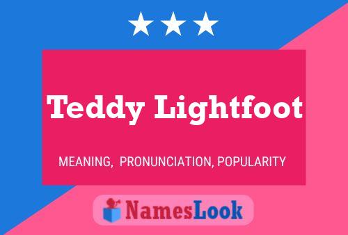 Pôster do nome Teddy Lightfoot