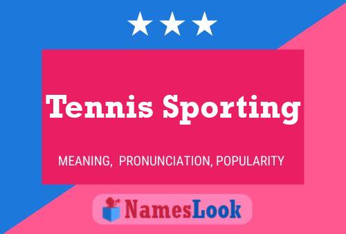 Pôster do nome Tennis Sporting