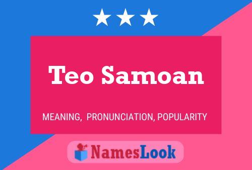 Pôster do nome Teo Samoan