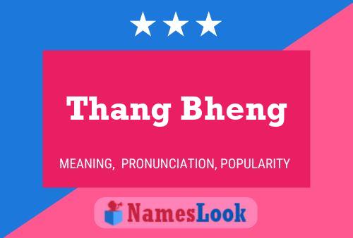 Pôster do nome Thang Bheng