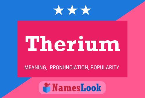 Pôster do nome Therium