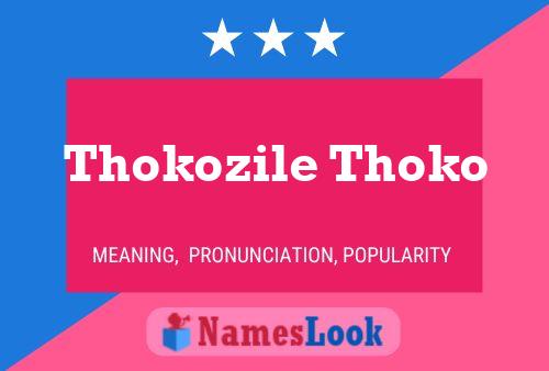 Pôster do nome Thokozile Thoko