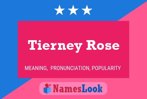 Pôster do nome Tierney Rose