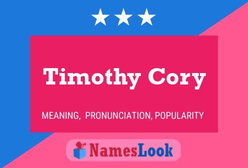 Pôster do nome Timothy Cory