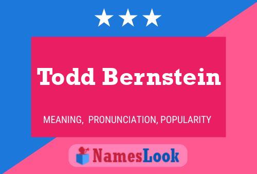 Pôster do nome Todd Bernstein