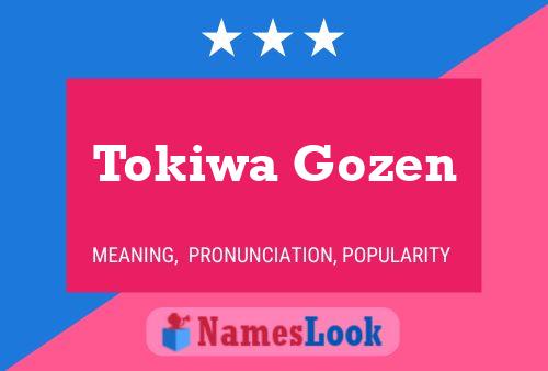 Pôster do nome Tokiwa Gozen