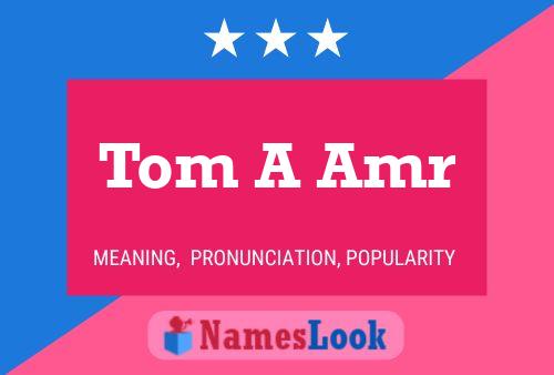 Pôster do nome Tom A Amr