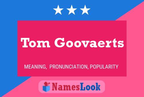 Pôster do nome Tom Goovaerts