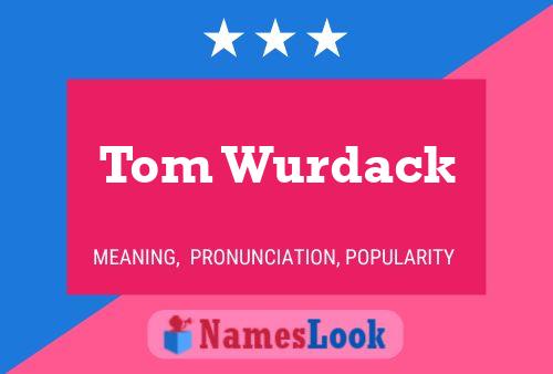 Pôster do nome Tom Wurdack