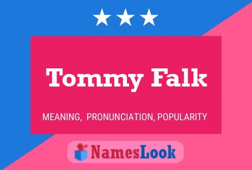 Pôster do nome Tommy Falk