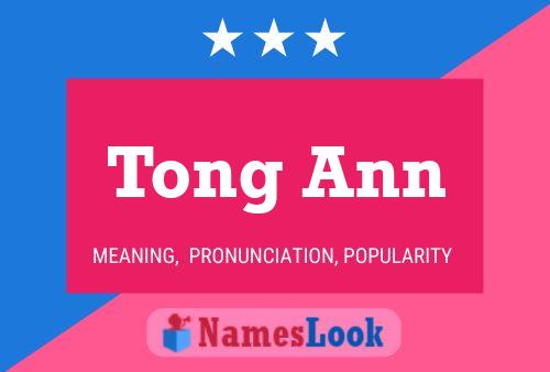 Pôster do nome Tong Ann