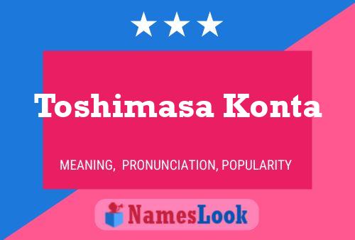 Pôster do nome Toshimasa Konta