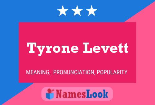 Pôster do nome Tyrone Levett