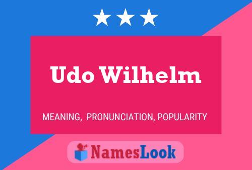 Pôster do nome Udo Wilhelm