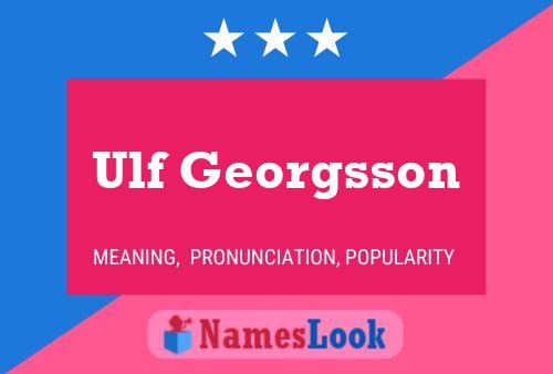 Pôster do nome Ulf Georgsson