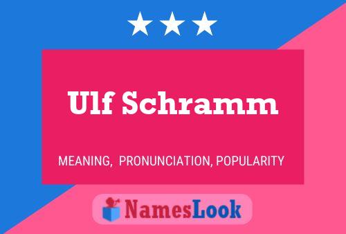 Pôster do nome Ulf Schramm