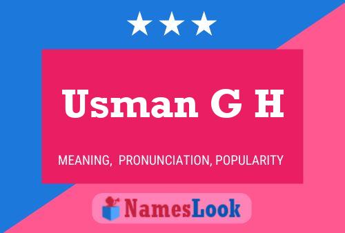 Pôster do nome Usman G H