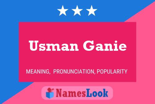 Pôster do nome Usman Ganie