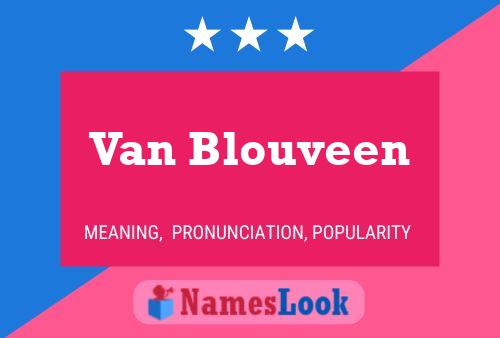 Pôster do nome Van Blouveen