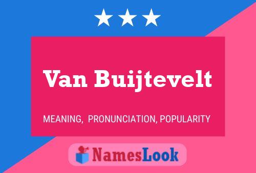 Pôster do nome Van Buijtevelt