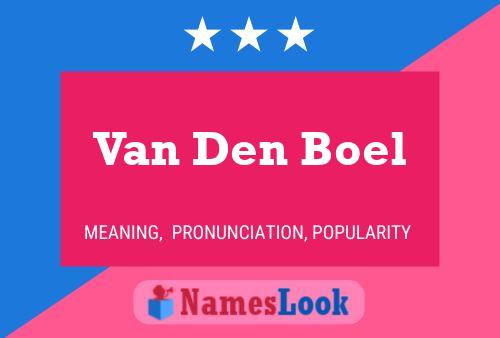 Pôster do nome Van Den Boel