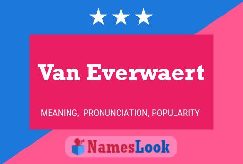 Pôster do nome Van Everwaert