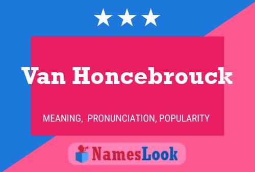 Pôster do nome Van Honcebrouck