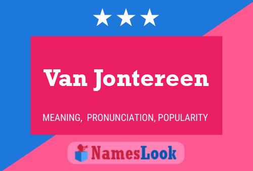 Pôster do nome Van Jontereen