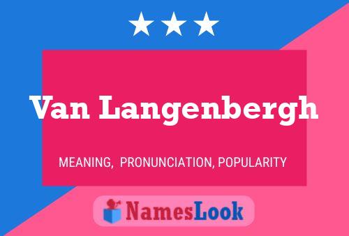 Pôster do nome Van Langenbergh