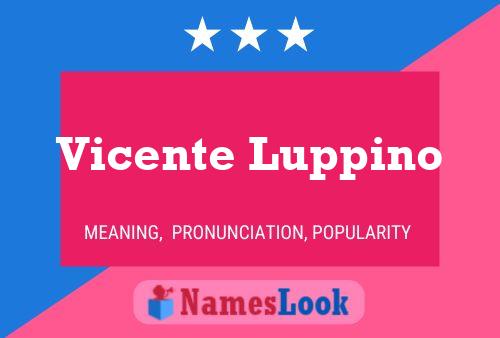 Pôster do nome Vicente Luppino