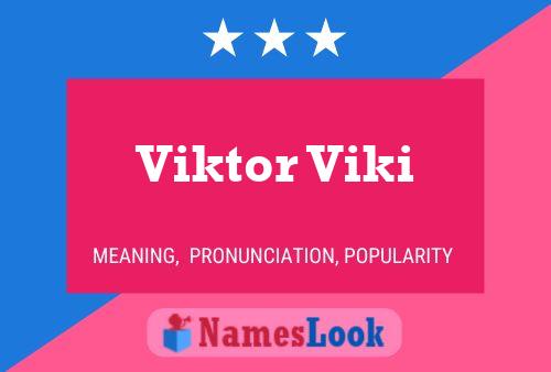 Pôster do nome Viktor Viki