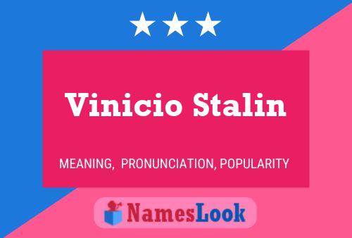 Pôster do nome Vinicio Stalin