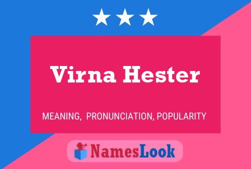 Pôster do nome Virna Hester