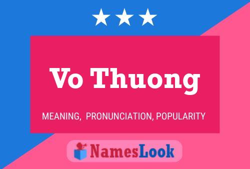 Pôster do nome Vo Thuong