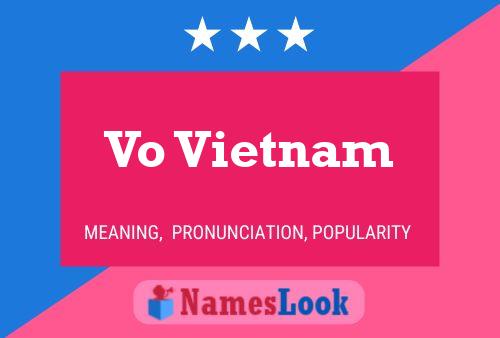 Pôster do nome Vo Vietnam