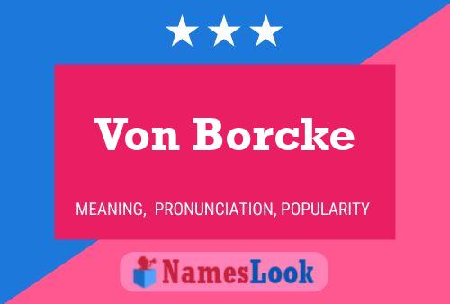 Pôster do nome Von Borcke